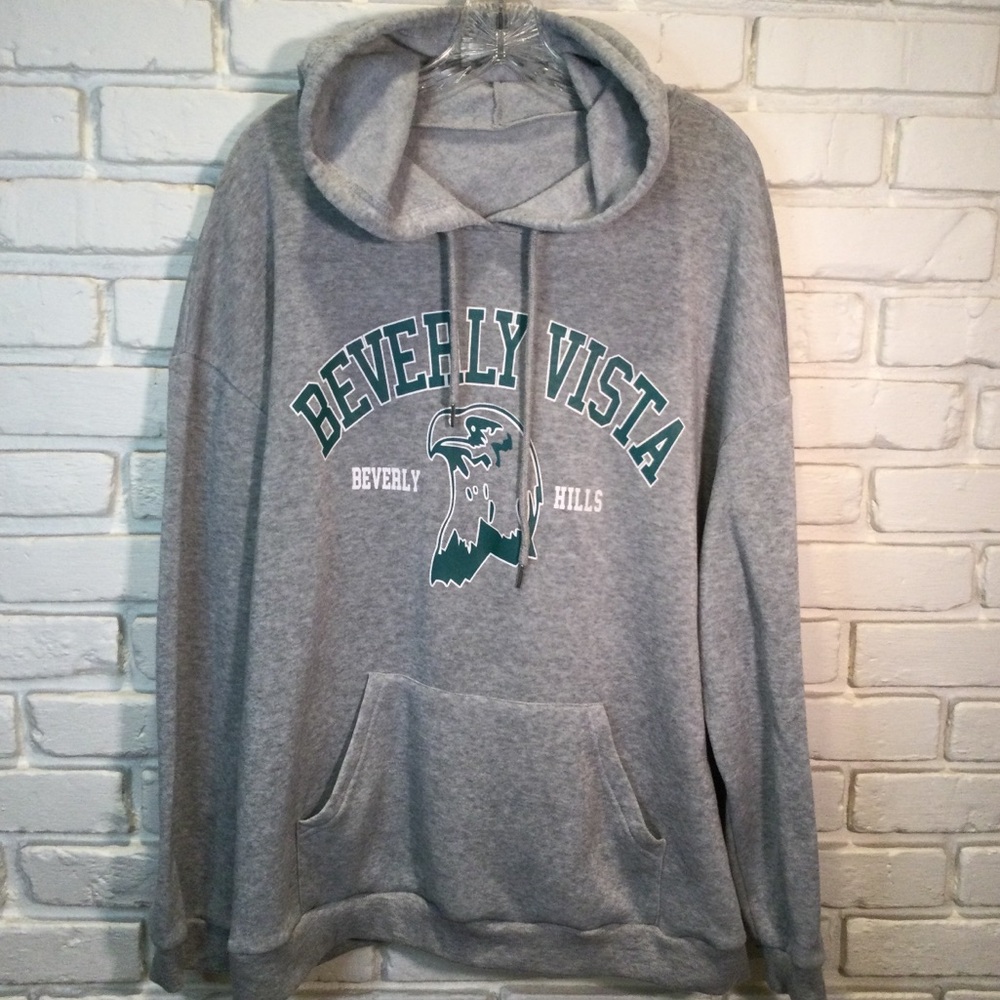 SHEIN Gray Hoodie Gray Small Benerly Vista Beverly Hills XL